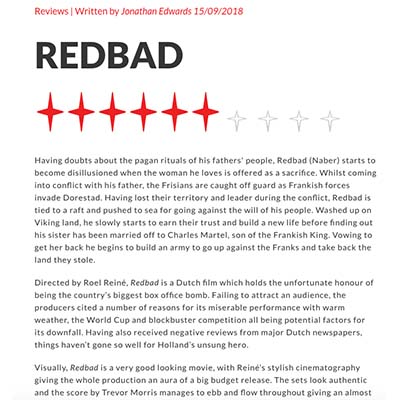 Redbad (2018) Film Review